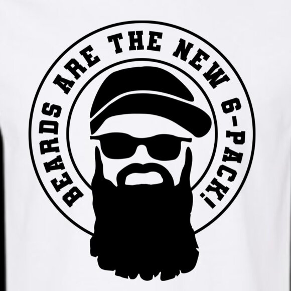 Men's Beards Are The New Six Pack Tee Shirt - Picture 3 of 3